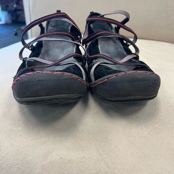 J-41 Adventure On Aquarius Black Velvet Sneakers sz 9 EUC - Picture 2 of 7